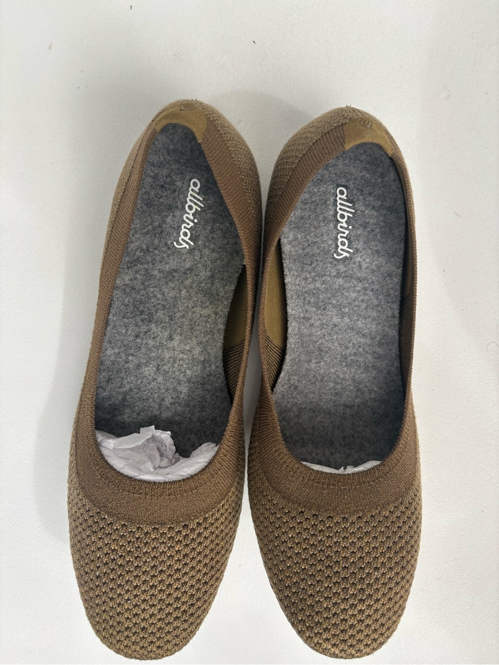 Allbirds Women’s Brown Ballet Flats, size 8, new